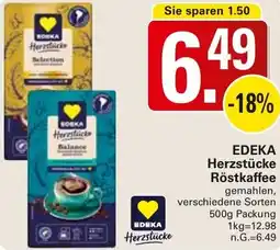 WEZ EDEKA Herzstücke Röstkaffee Angebot