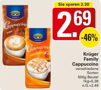 WEZ Krüger Family Cappuccino Angebot