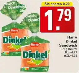 WEZ Harry Dinkel Sandwich Angebot