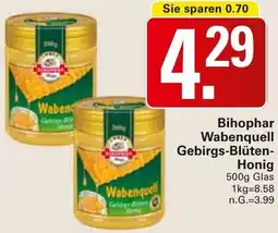 WEZ Bihophar Wabenquell Gebirgs-Blüten Honig Angebot