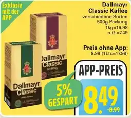 WEZ Dallmayr Classic Kaffee Angebot