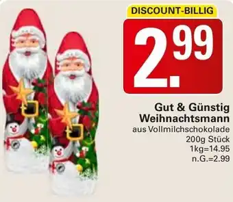WEZ Gut & Günstig Weihnachtsmann Angebot