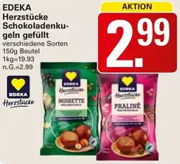 WEZ EDEKA Herzstücke Schokoladenkugeln gefüllt Angebot