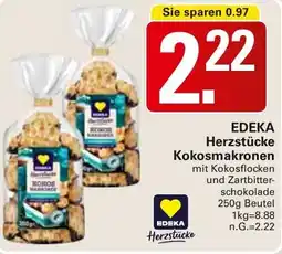WEZ EDEKA Herzstücke Kokosmakronen Angebot