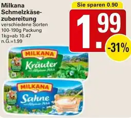 WEZ Milkana Schmelzkäsezubereitung Angebot