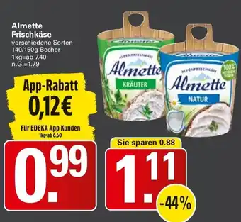 WEZ Almette Frischkäse Angebot