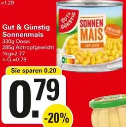 WEZ Gut & Günstig Sonnenmais Angebot