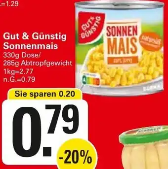 WEZ Gut & Günstig Sonnenmais Angebot