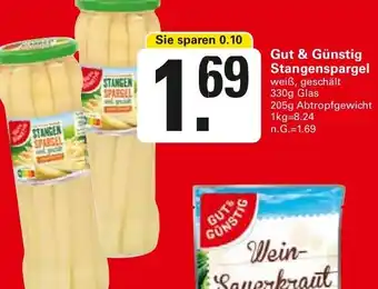 WEZ Gut & Günstig Stangenspargel Angebot