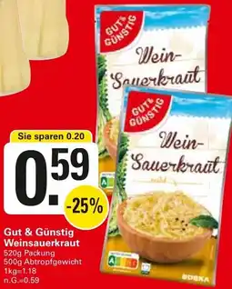 WEZ Gut & Günstig Weinsauerkraut Angebot