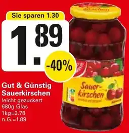 WEZ Gut & Günstig Sauerkirschen Angebot