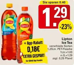 WEZ Lipton Ice Tea Angebot