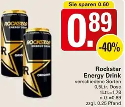 WEZ Rockstar Energy Drink Angebot