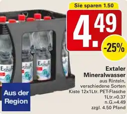 WEZ Extaler Mineralwasser Angebot