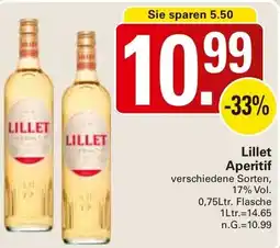 WEZ Lillet Aperitif Angebot