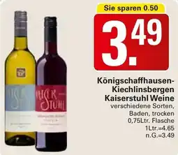 WEZ Königschaffhausen Kiechlinsbergen Kaiserstuhl Weine Angebot