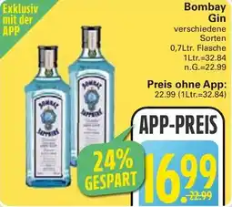 WEZ Bombay Gin Angebot