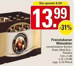WEZ Franziskaner Weissbier Angebot