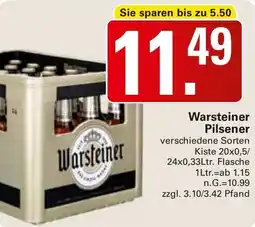 WEZ Warsteiner Pilsener Angebot