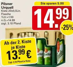 WEZ Pilsner Urquell Angebot