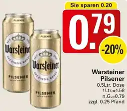 WEZ Warsteiner Pilsener Angebot