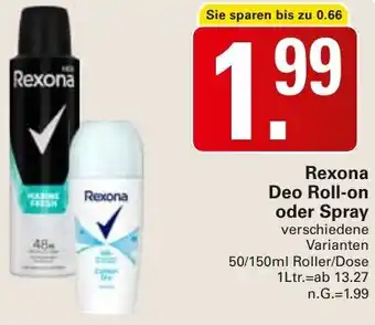 WEZ Rexona Deo Roll-on oder Spray Angebot