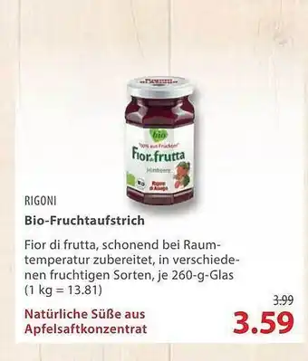 basic Rigoni Bio Fruchtaufstrich 260g Angebot