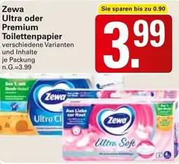 WEZ Zewa Ultra oder Premium Toilettenpapier Angebot