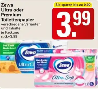WEZ Zewa Ultra oder Premium Toilettenpapier Angebot