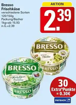 WEZ Bresso Frischkäse Angebot
