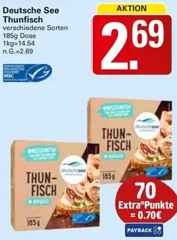 WEZ Deutsche See Thunfisch Angebot