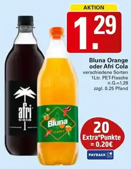 WEZ Bluna Orange oder Afri Cola Angebot