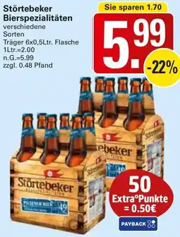 WEZ Störtebeker Bierspezialitäten Angebot