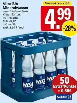 WEZ Vilsa Bio Mineralwasser Angebot