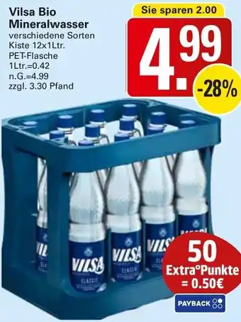 WEZ Vilsa Bio Mineralwasser Angebot