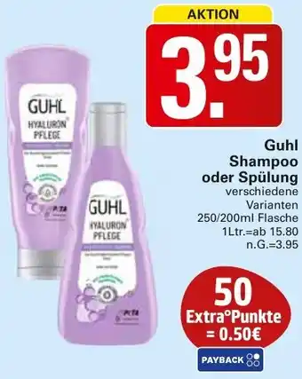 WEZ Guhl Shampoo oder Spülung Angebot