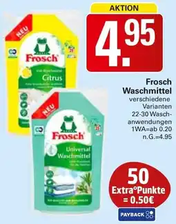 WEZ Frosch Waschmittel Angebot