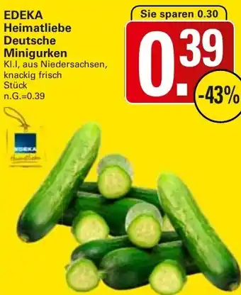 WEZ EDEKA Heimatliebe Deutsche Minigurken Angebot