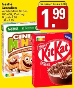WEZ Nestlé Cerealien Angebot