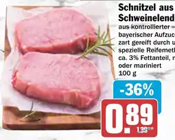 AEZ Schnitzel aus der Schweinelende Angebot