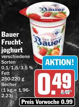 AEZ Bauer Fruchtjoghurt Angebot