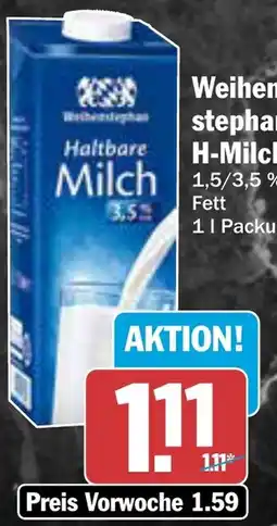 AEZ Weihenstephan H-Milch Angebot