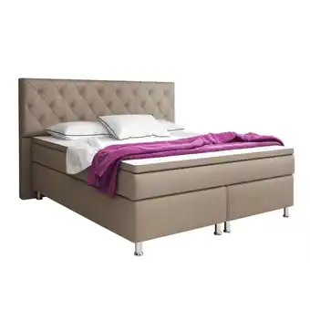Netto Marken-Discount Inter Trading Boxspringbett Turin 180x200 cm muddy Angebot