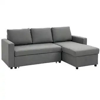 Netto Marken-Discount HOMCOM Ecksofa Leinenartiges Polyester, Schaumstoff Angebot