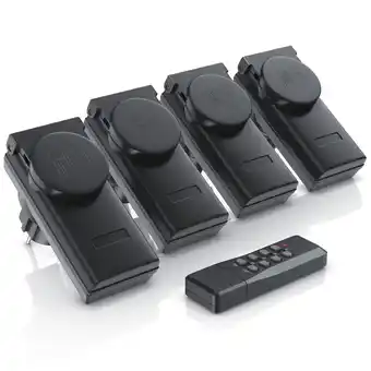 Netto Marken-Discount Arendo Outdoor Funksteckdosen-Set für den Außenbereich - 4x Funkschalter / 1x Fernbedienung / IP44 Angebot