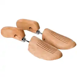 Netto Marken-Discount tectake 1 Paar Schraubspanner, aus Lotusholz, Verhinderung von Gehfalten, gute Luftzirkulation Angebot