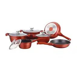 Netto Marken-Discount Royalty Line RL-BS1010M: 13-teiliges Kochgeschirrset mit Keramikbeschichtung Burgund Angebot