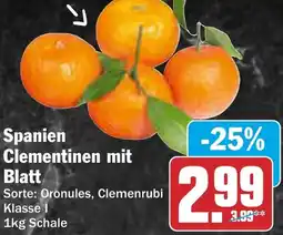 AEZ Spanien Clementinen mit Blatt Angebot