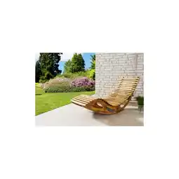 Netto Marken-Discount CHILLROI Ergonomische Schwungliege / Saunaliege aus Akazienholz, faltbar Angebot