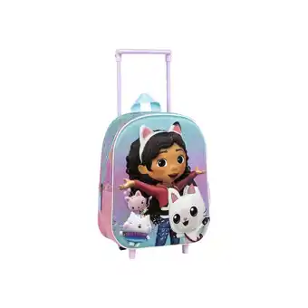 Netto Marken-Discount Dollhouse Kinder Trolley Rucksack – 3D Schulrucksack, Reisetasche Angebot